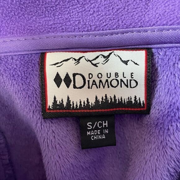 Double Diamond Full Zip Purple Jacket Size S EUC - Picture 5 of 6